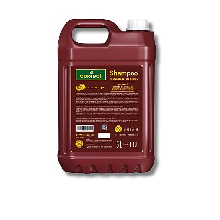 Connect Shampoo Neutralizador de Odores Maracujá Cães e Gatos Dolce Pet 5L 1:0