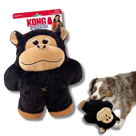 Kong Snuzzles Gorila Pelúcia Para Cães com Apito GG