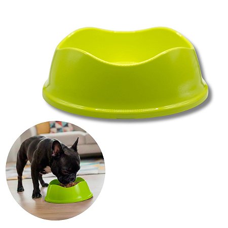 Comedouro Para Cães e Gatos Stark Bowl 550ml Verde Neon