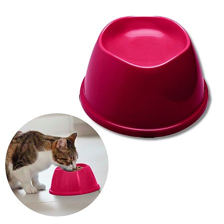 Comedouro Alto Para Cães e Gatos Stark High Magenta