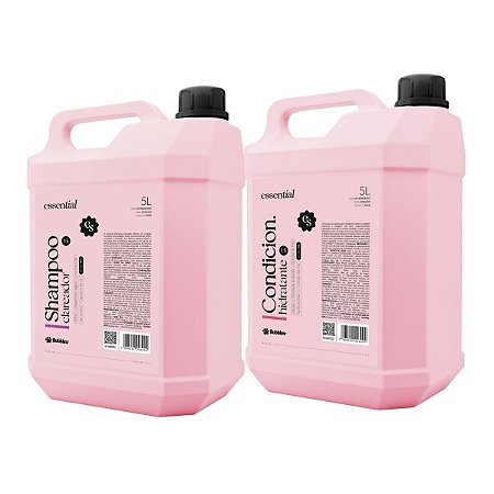 Kit Shampoo Clareador e Condicionador Essential Para Cães Banho e Tosa Bubbles