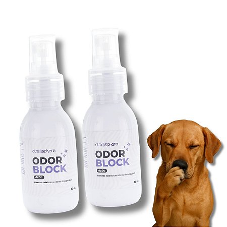 Kit 2 Odor Block Bloqueador de Maus Odores Para Ambientes Ação Neutro 60ml