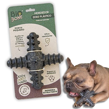Biobone Mordedor Resistente Mordida Extra Forte Para Cães Asterisco Madeira P