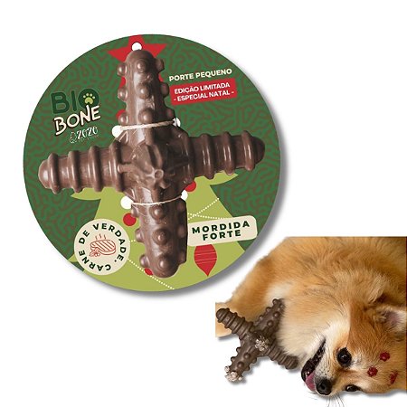 Biobone Sabor Carne Mordedor Resistente Mordida Forte Para Cães Asterisco P