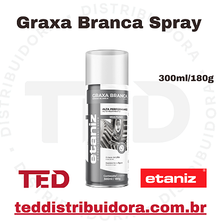 GRAXA BRANCA SPRAY ETANIZ 300ML/180G