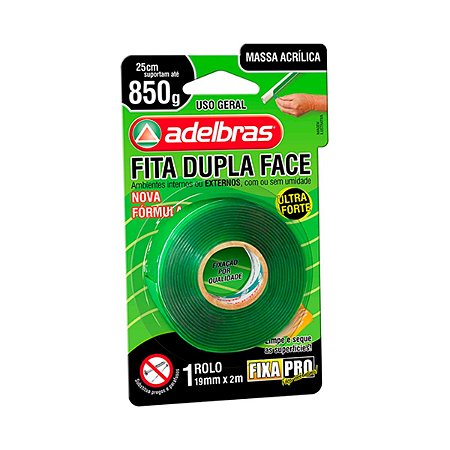 FITA DUPLA FACE ACRILICA 19mmX2m (20)