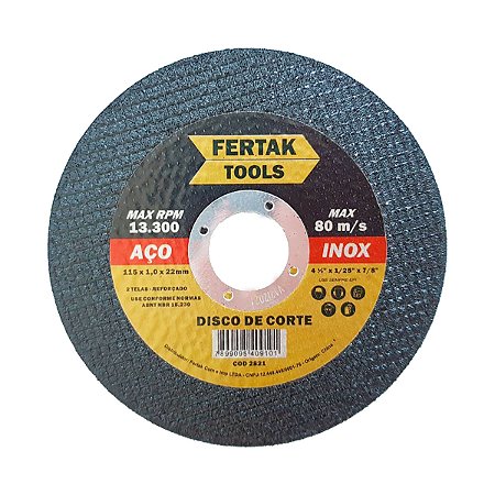 DISCO DE CORTE 41/2 115X1.2X22.2MM (10N) 2821