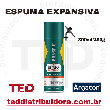 ESPUMA EXPANSIVA 300ML X 190G BRASFIX ARGACON