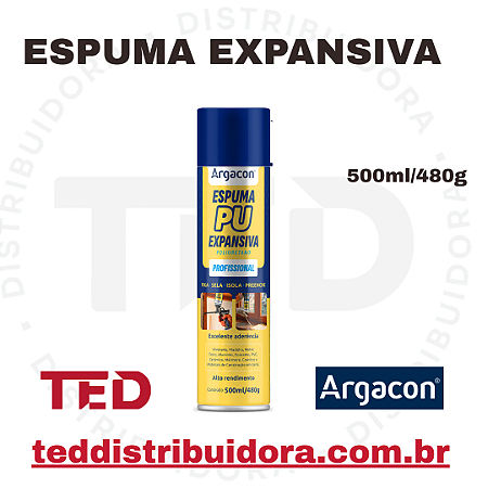 ESPUMA EXPANSIVA PU ARGACON 500ML / 480GR