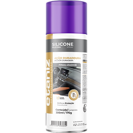 Silicone Spray Lavanda Etaniz 300ml 170g Proteção e Brilho