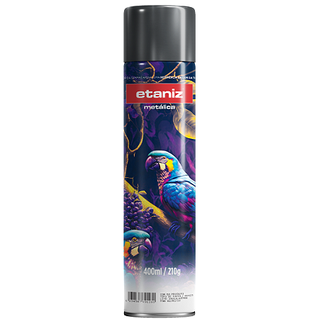 TINTA SPRAY METALICA ALUMINIO RODA ETANIZ 400ML/210G