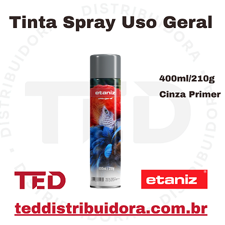 TINTA SPRAY USO GERAL CINZA PRIMER ETANIZ 400ML/210G