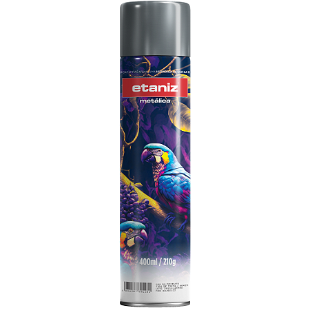 Tinta Spray Metálica Alumínio 400ml 210g Etaniz