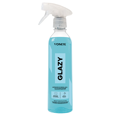 Glazy 500ml Limpador de Vidros 4 em 1