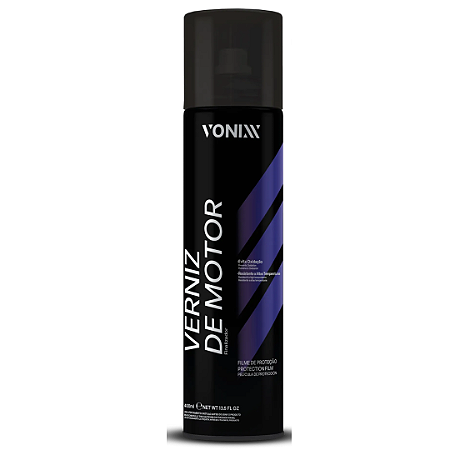 Verniz de Motor Aerossol 400ml Proteção e Acabamento Profissional Vonixx