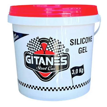 Silicone Gel 3kg Gitanes Revitalizador de Plásticos, Borrachas e Pneus