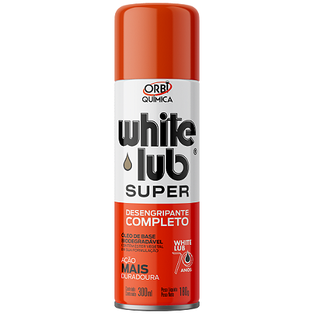 Desengripante White Lub Spray 300ml 180g Lubrificante Multiuso