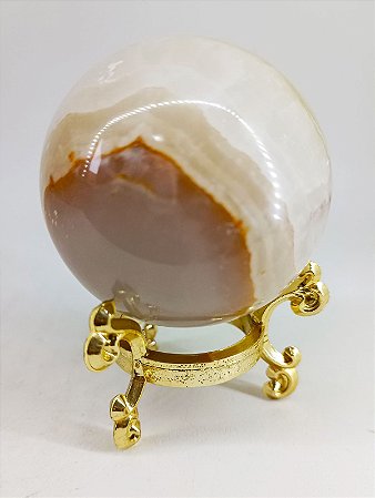 Esfera Ônix Branco Branco