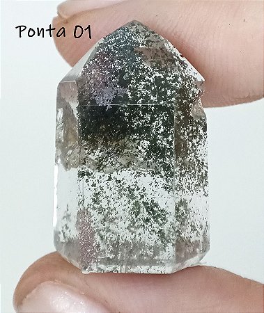 9 Opções Ponta Lapidada de Quartzo Lodolita