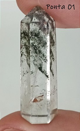 5 Opções Ponta Lapidada de Quartzo Lodolita