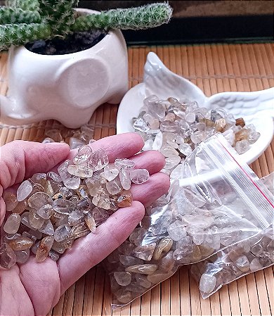 Quartzo com Rutilo Dourado