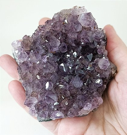 Drusa de Ametista do Uruguai com Goethita