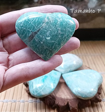 Coração Amazonita - 3 Tamanhos