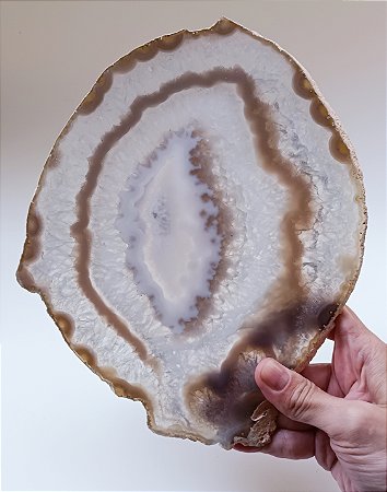 Chapa de Ágata Ocre Acinzentada