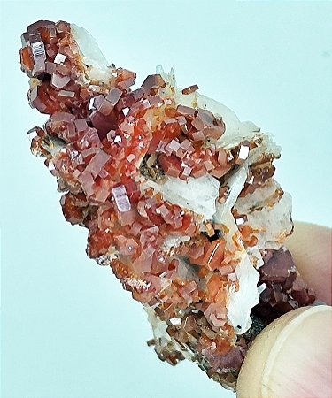 Vanadinita em drusa de Barita