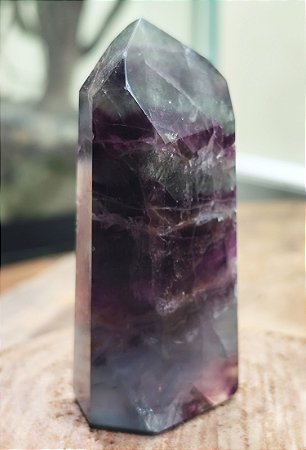 Ponta de Fluorita Roxo Azulada