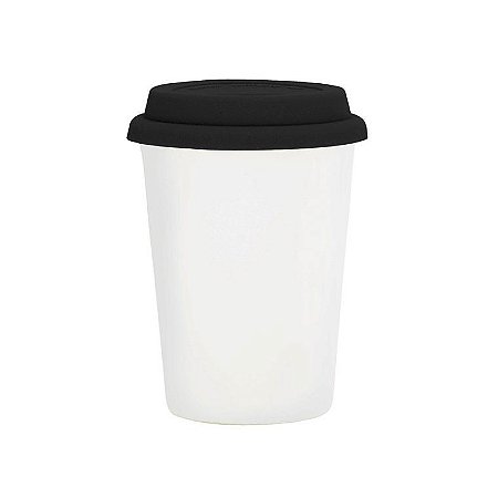 COPO TRIP BRANCO 300 ML – TAMPA PRETA - TAMPA VERMELHA - TAMPA AMARELA - TAMPA MARROM