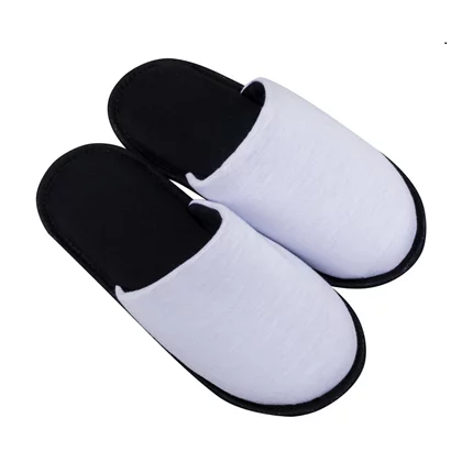 Pantufa Para Sublimação Sola Preta Poliéster