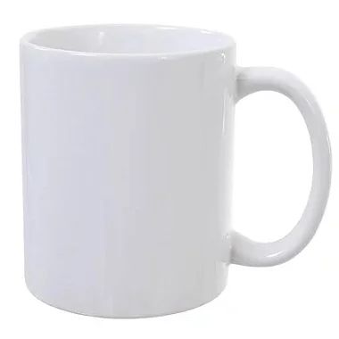 Canecas de Cerâmica Branca Importada Super Premium Para Sublimação 325ml - Mr. Mug