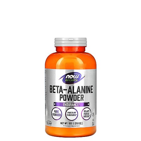 Beta Alanine em Pó Powder 500 gr Now Foods Importado