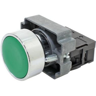 M20AFR-G-1A PULSADOR FACEADO 22MM METÁLICO 1NA VERDE I23316 METALTEX