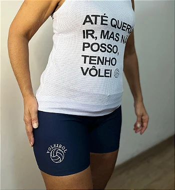 SHORTS SUPLEX MARINHO BOLA BRANCA