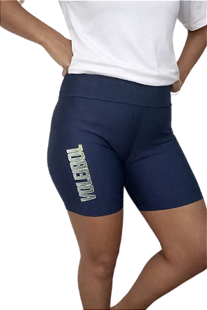 SHORTS SUPLEX MARINHO BRILHO VOLEIBOL