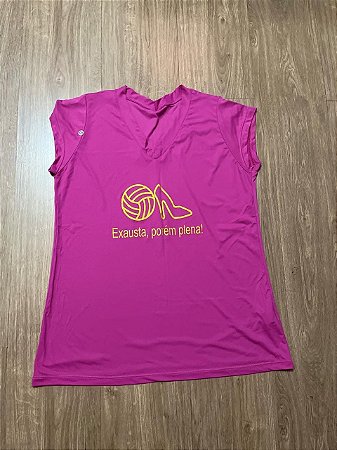 CAMISETA PINK EXAUSTA PORÉM PLENA G