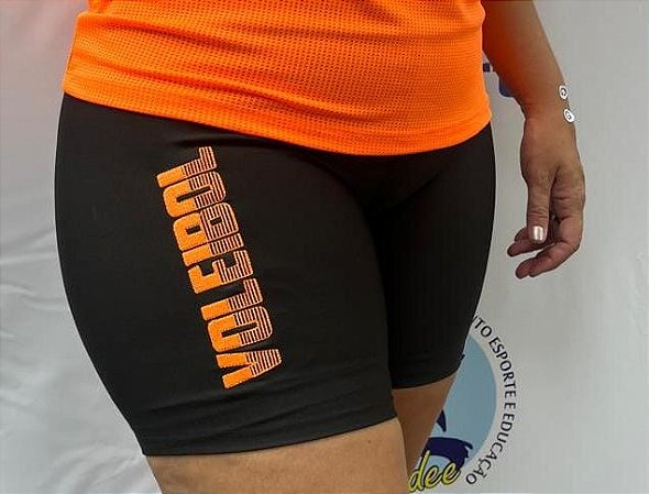 SHORTS SUPLEX PLUS DEGRADÊ LARANJA