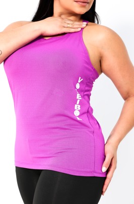 REGATA FURADINHA PLUS FUCSIA G1