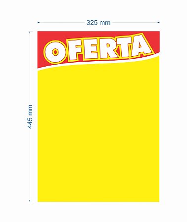 Cartaz de Oferta 445X325MM tamanho GRANDE (C/100 unidades)