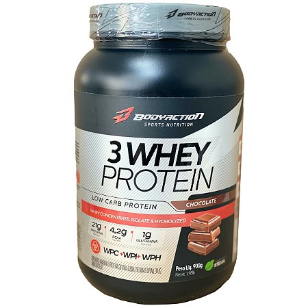 Whey 3w Isolate 900g Chocolate - Body Action