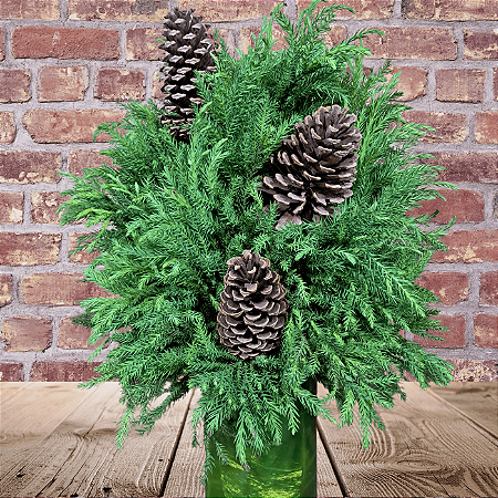 Arranjo Natalino Cedro e Pinha