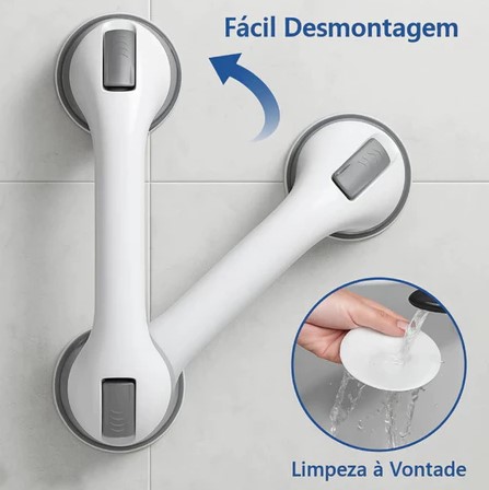 Barra de Apoio Banheiro Ventosa Reforçada