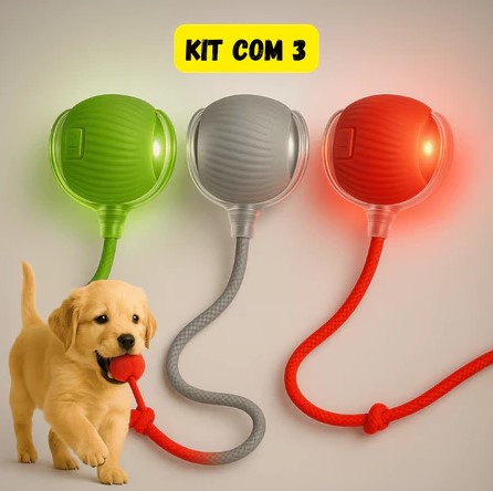 Bolinhas Eletrônicas Interativas Pet Kit 3 unidades