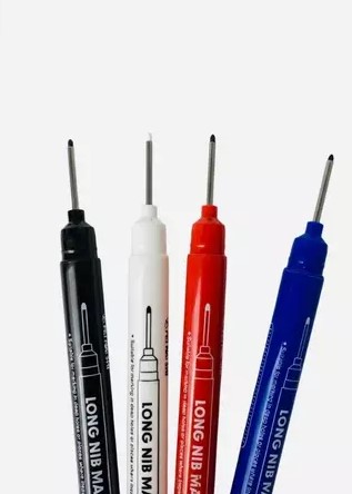 Canetas Marcadoras Permanente Ponta Longa 20mm