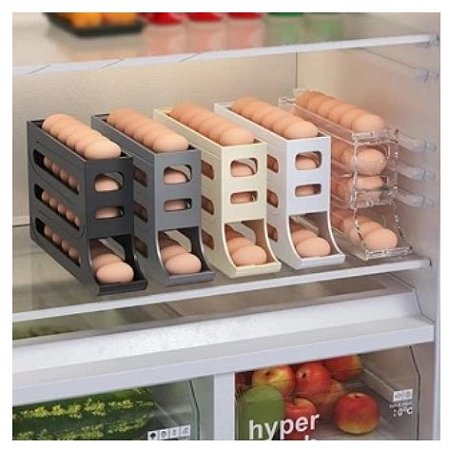 Organizador Porta Ovos Deslizante para 30 ovos