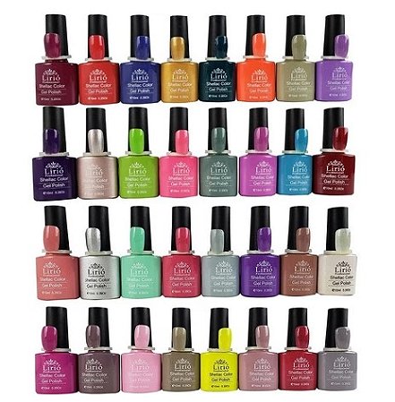 Kit 10 Esmaltes em Gel 7,5ml D&Z Bella Rosa Lirio