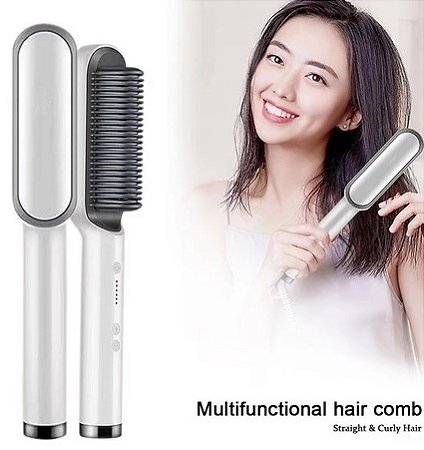 Escova Alisadora 3 em 1 Anion Hair Pro Bivolt