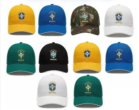 Bonés Brasil Copa do Mundo Várias Cores